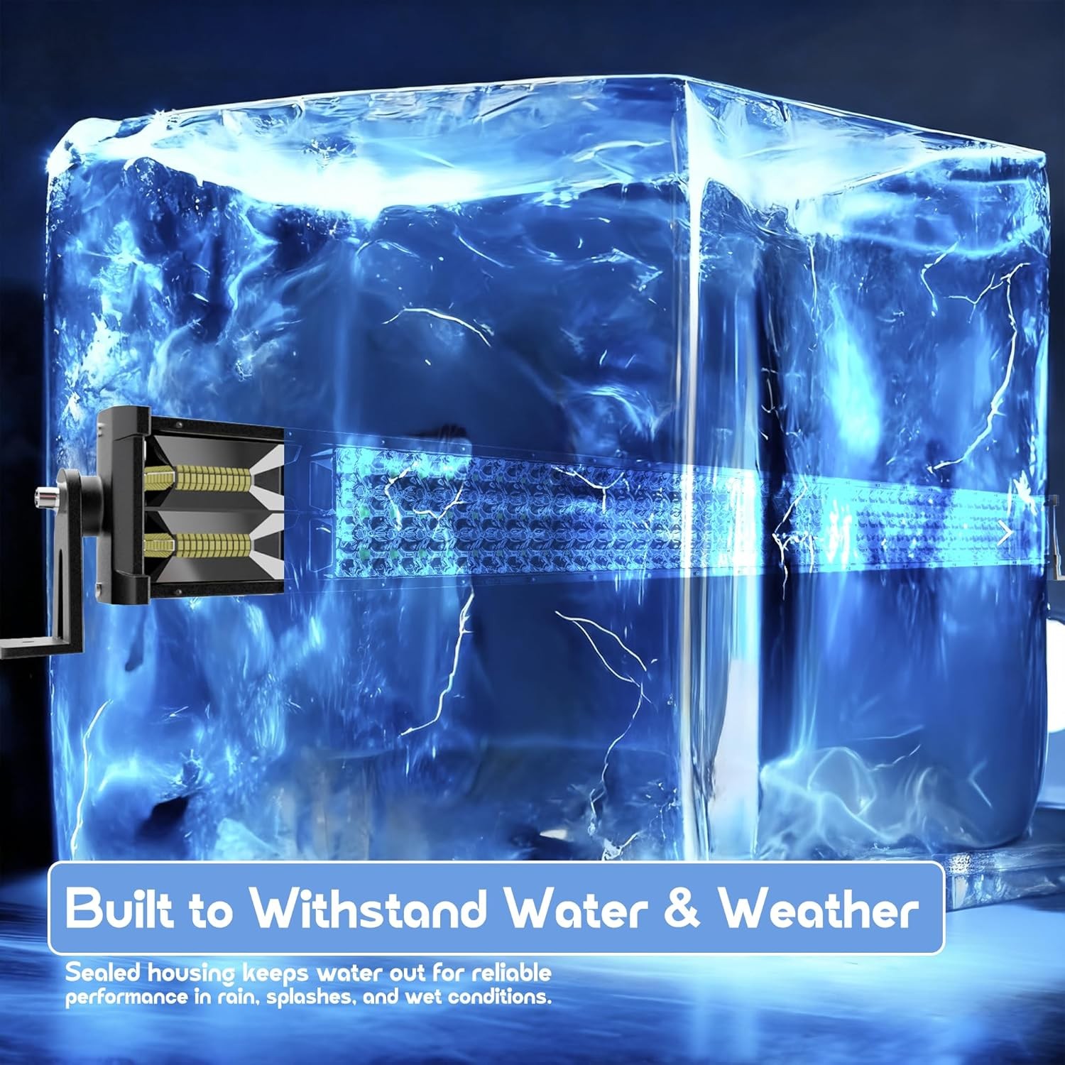 52" 300W Triple Row LED Light Bar & 4" Pods Kit for JEEP Wrangler JL JK YJ TJ