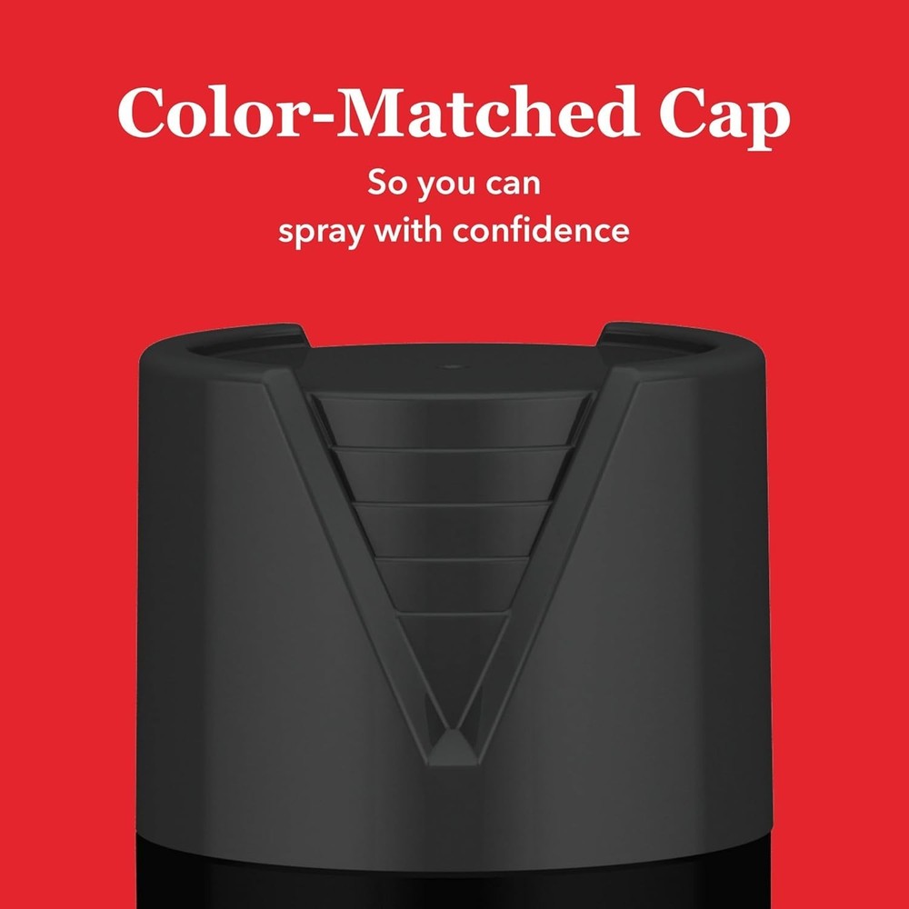 Fast-Drying Matte Black Spray Paint - 12 oz Rust Resistant for Multiple Surfaces