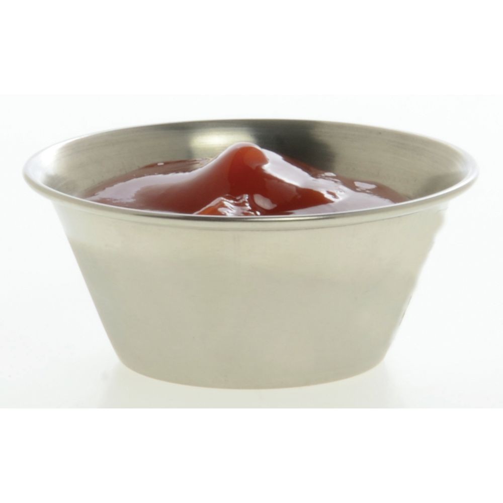 HUBERT Condiment Cup 2 oz Flared Stainless Steel