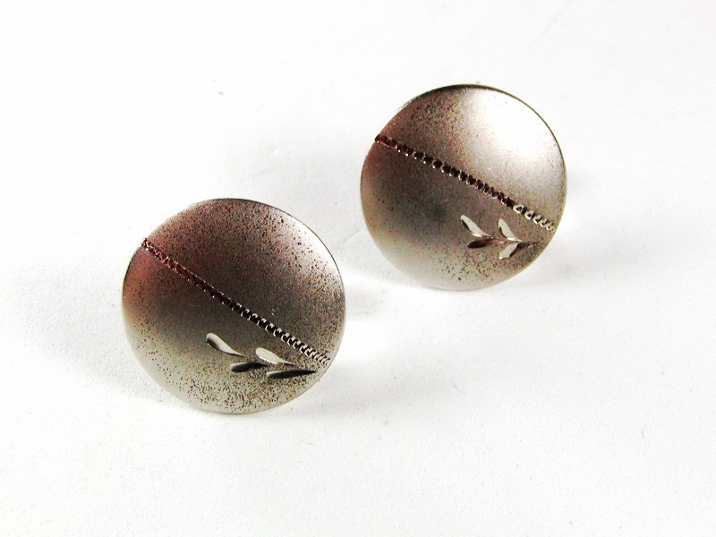 Round Sterling Silver Cufflinks By JML 3616