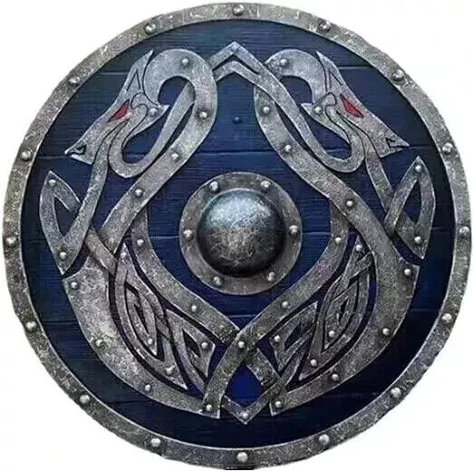 Medieval Warrior Shield Dragon Round Viking cosplay armor Battle Shield 24