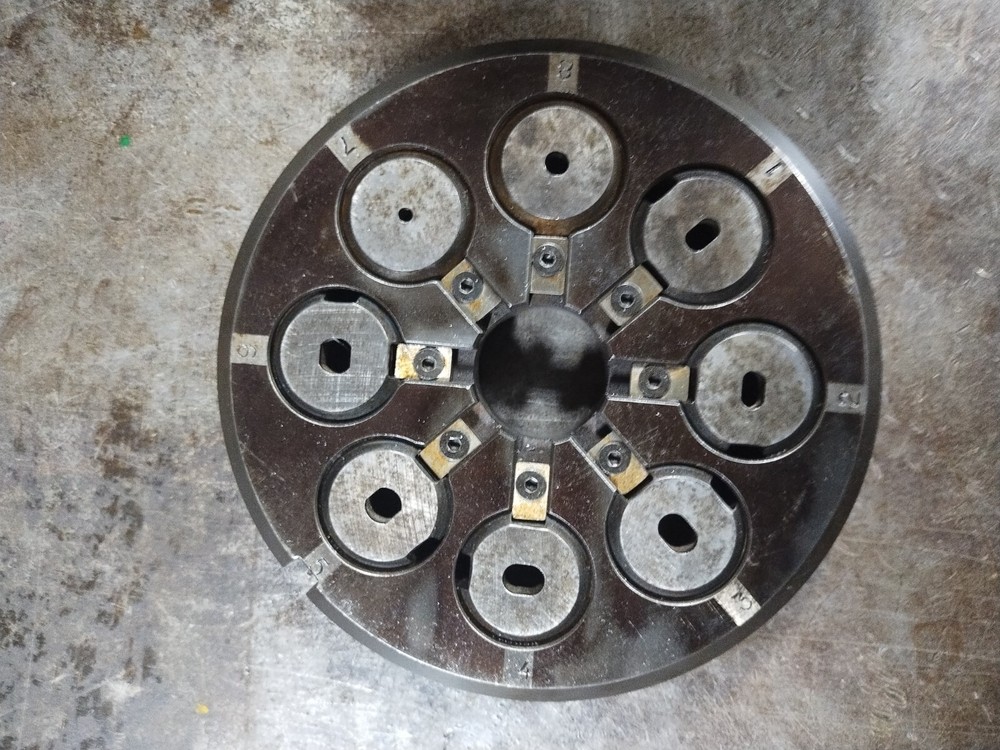 🇺🇸💥STRIPPIT 8 Position Multi-Punch Die Base& Punch Head,1" Inserts, WILSON💥