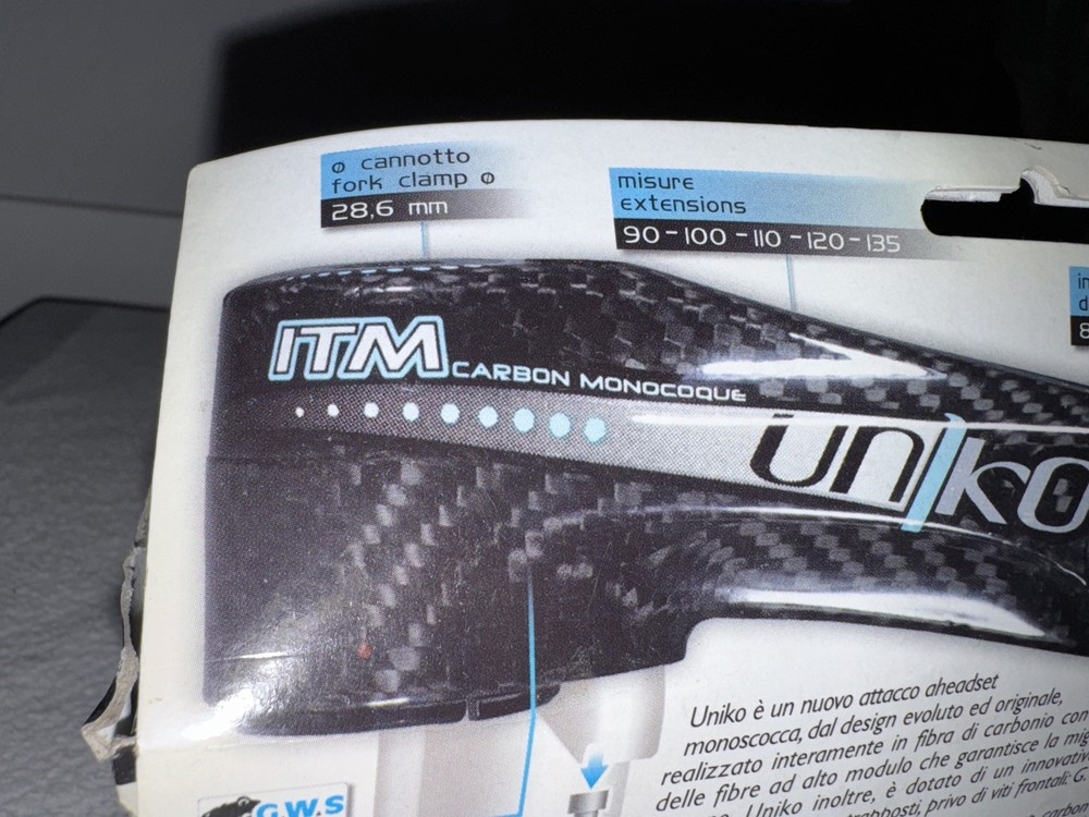 ITM Carbon Stem 110mm Ksword