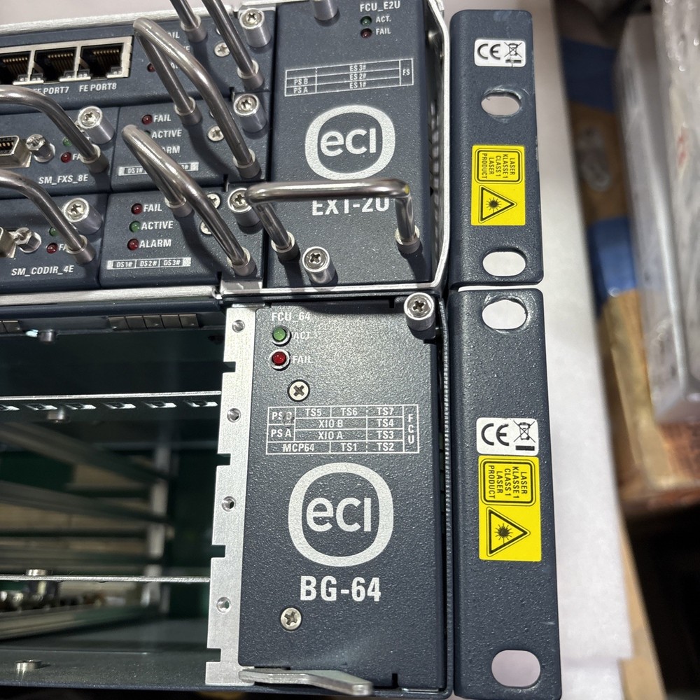 ECI Telecom EXT-2U Chassis with BG-64 Module System