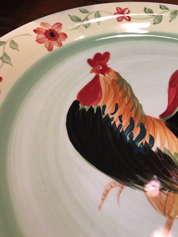 Pfaltzgraff DINNER PLATE Dinnerware Daybreak Pattern 10.75" Chicken Rooster