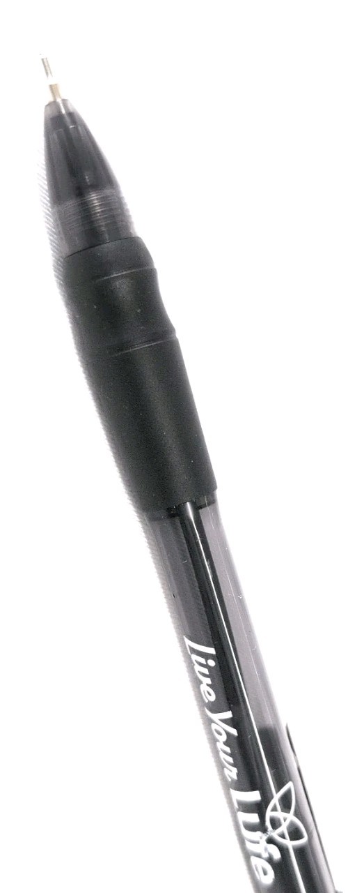 30ct Lot Misprint Click Pens MAXGLIDE Hub Pen: BLACK Barrel Thick Rubber Grip