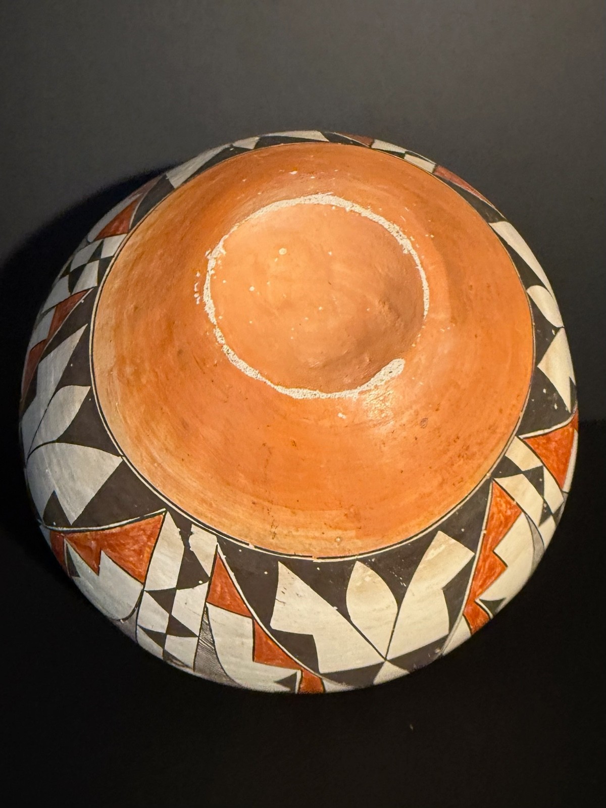 LARGE ACOMA POLYCHROME POTTERY OLLA,BEAUTIFUL PAINT DECORATION,C1900, EXCELLENT!