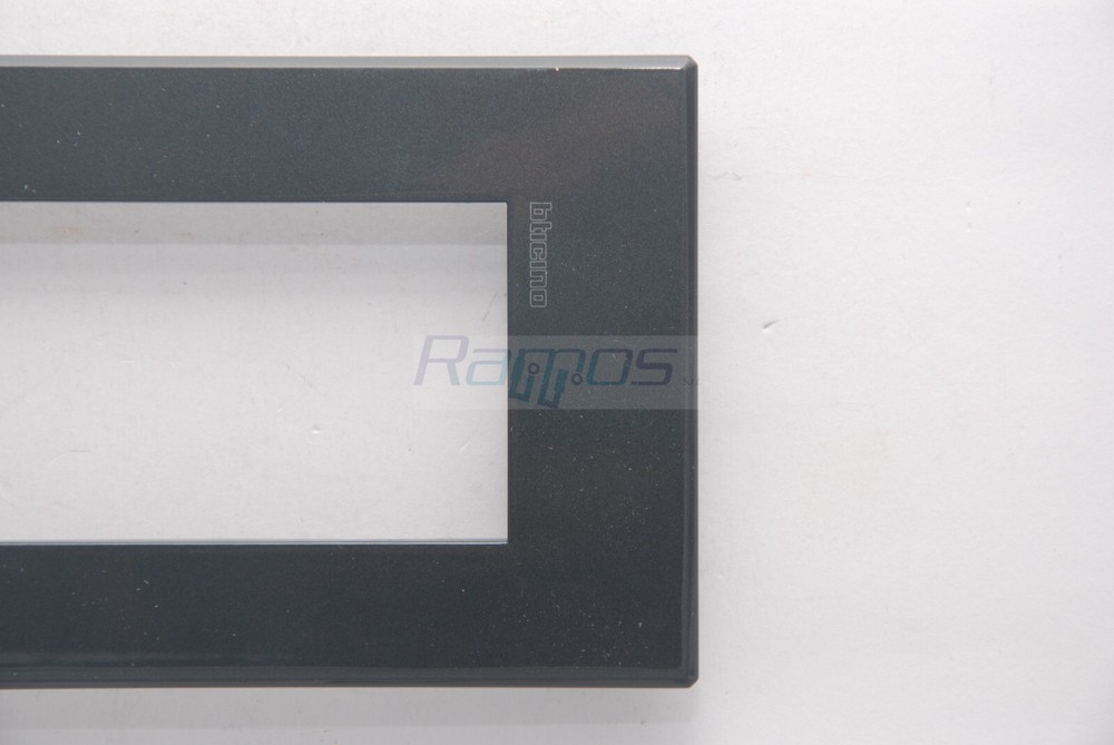 Bticino Axolute Air 4-Module Plate Anthracite Metal Material