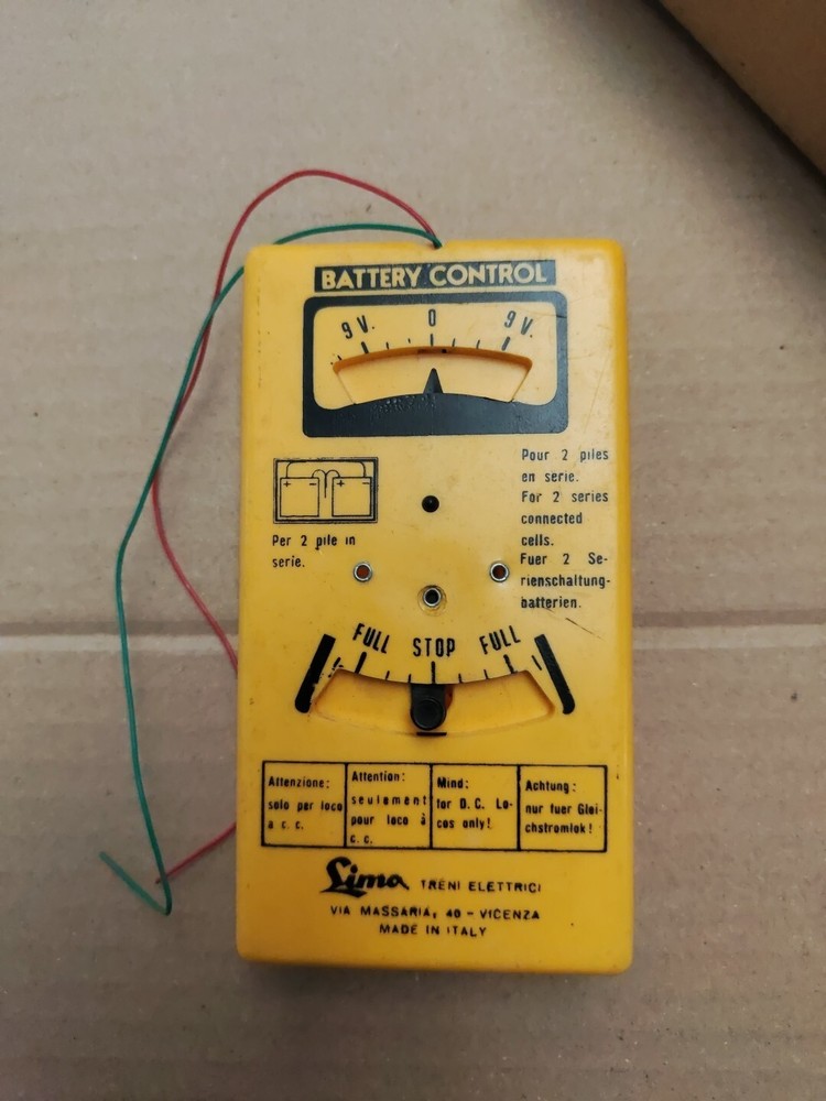 LIMA BATTERY CONTROL CONTROL TRAIN WITH CABLES ORIGINAL 1971 NO OVER BOX