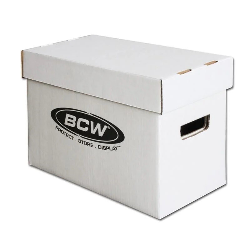 20 Comic Book Storage Boxes Short Holds 150-175 Acid Free Stackable Durable BCW