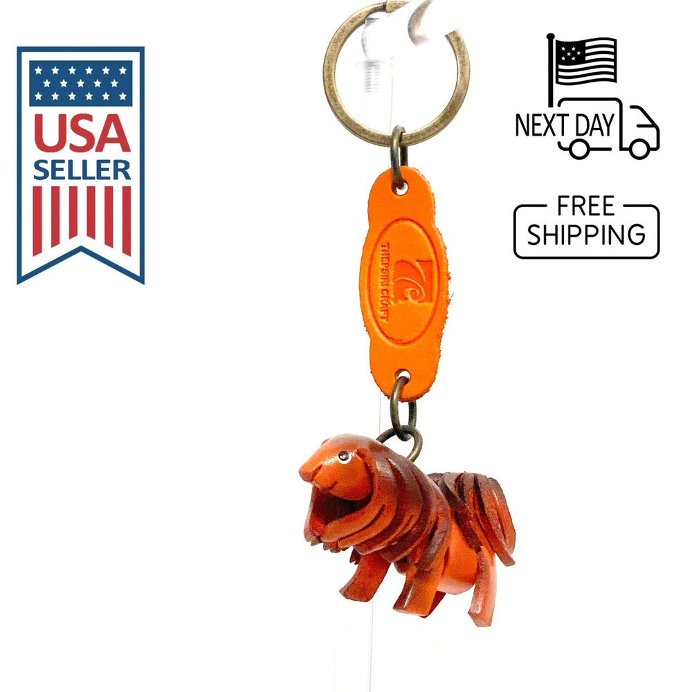 SHIH TZU Handmade Leather Keyring