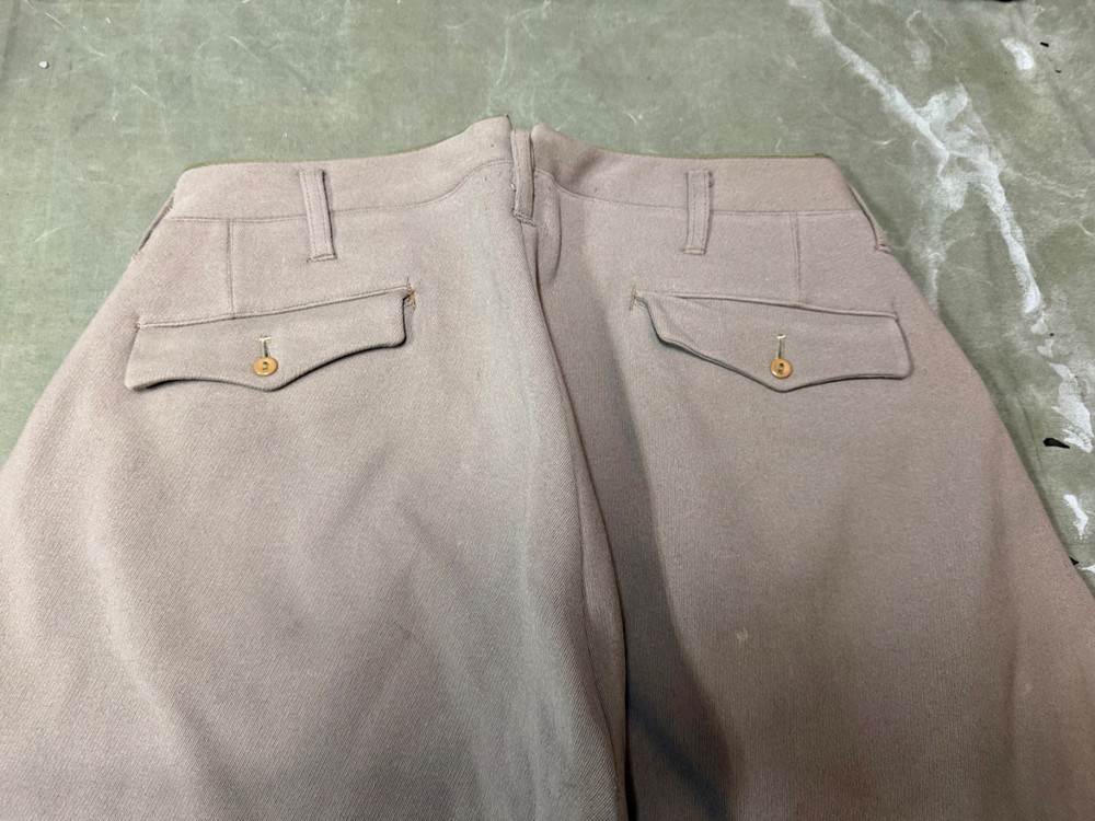 ORIGINAL WWII US ARMY OFFICER CLASS A "PINKS" TROUSERS BREECHES- SMALL 32 WAIST