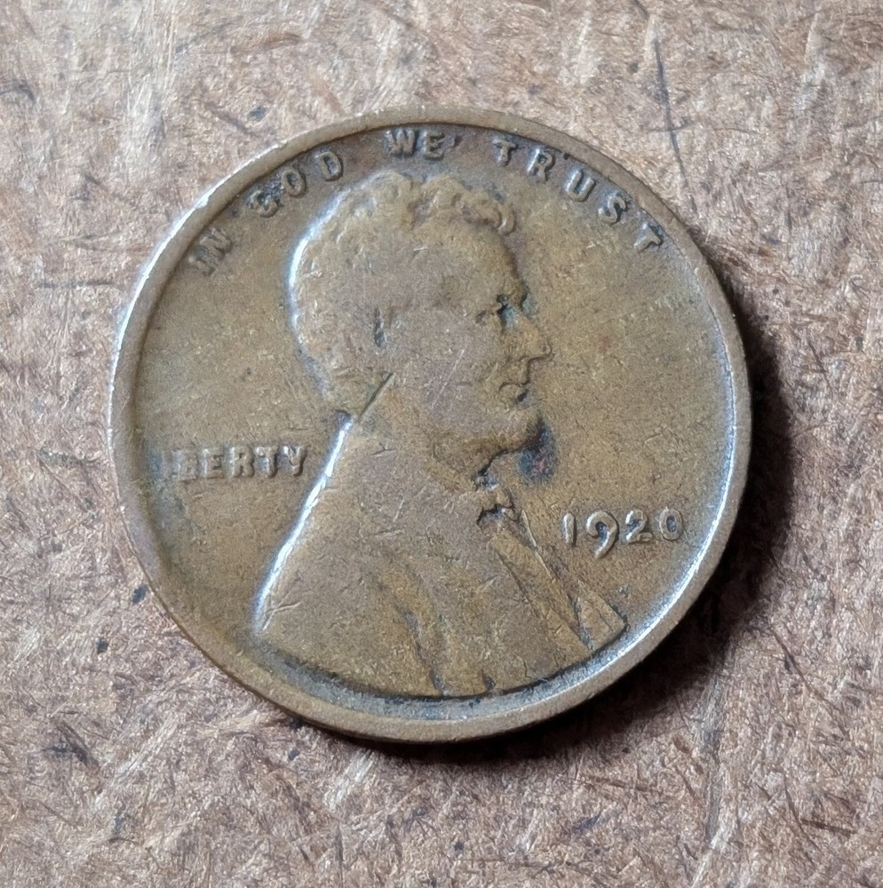 RARE 1920 No Mint W/Errors Lincoln Cent