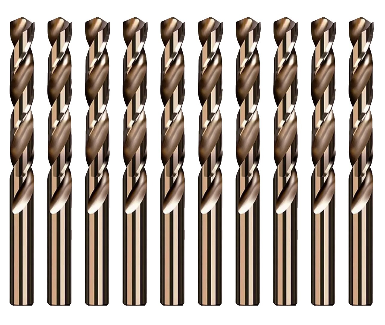 Cobalt Drill Bit with Size 1/16" to 1/2" HSS M35 Metalworking Drill Steel Metal