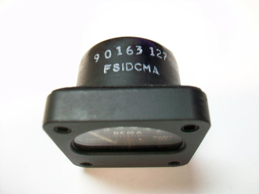 NOS 0-1 Ma. PANEL METER 1 3/4" SQUARE BLACK FACE