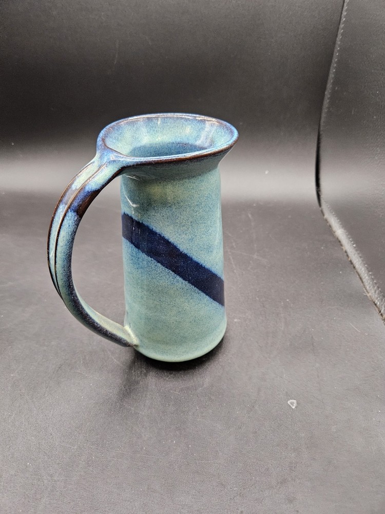 VTG. Ceramic Pottery Glazed Pitcher Signed