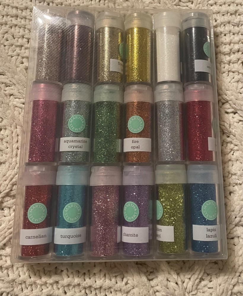 Matha Stewart crafts Glitter set.