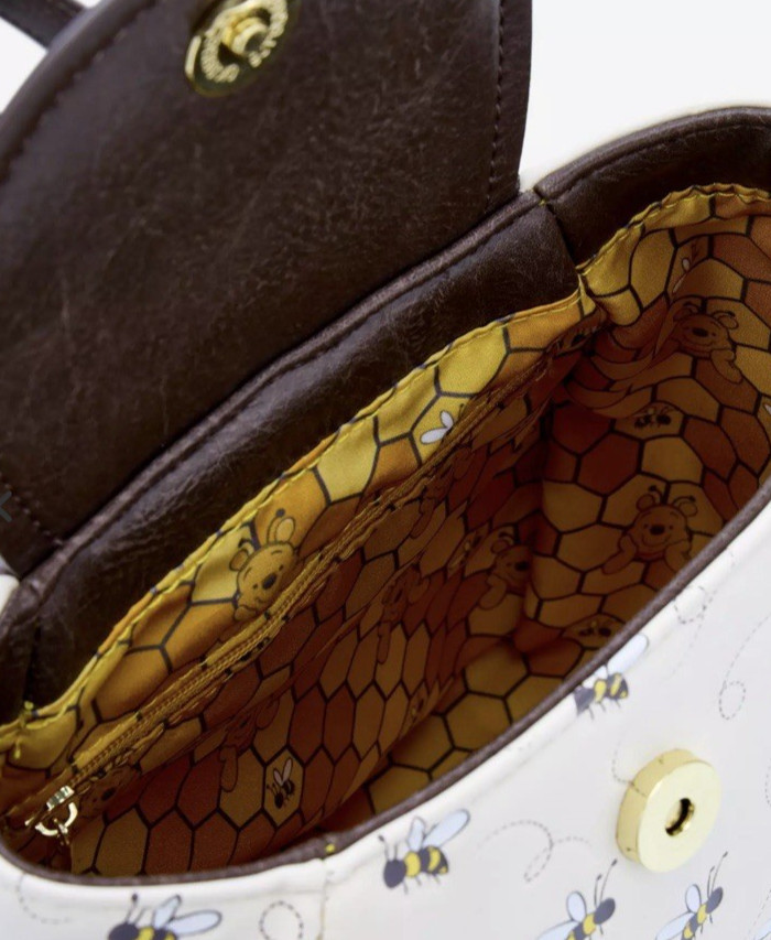 Winnie the Pooh All Over Print Micro Mini Backpack Honey Bees Loungefly NWT