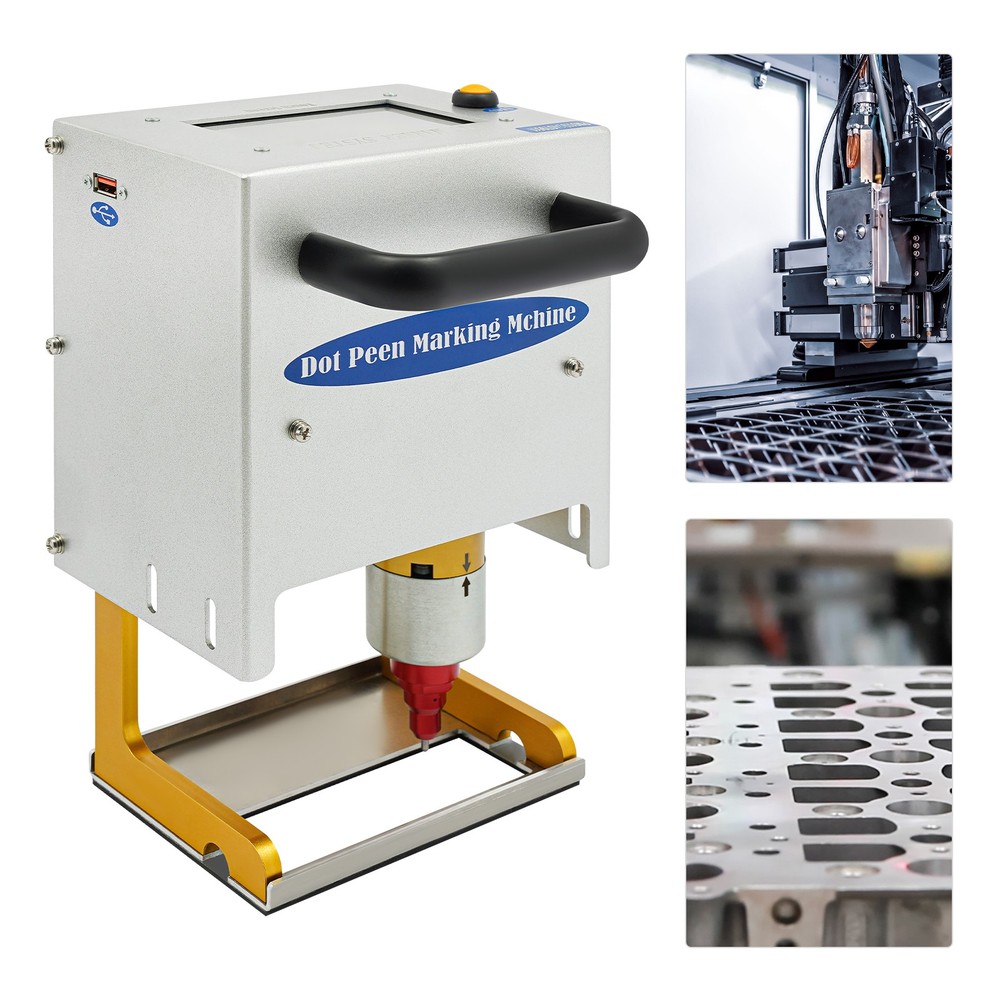 Portable Dot Peen Marking Machine Metal VIN Code Engraving Printer Touch Screen