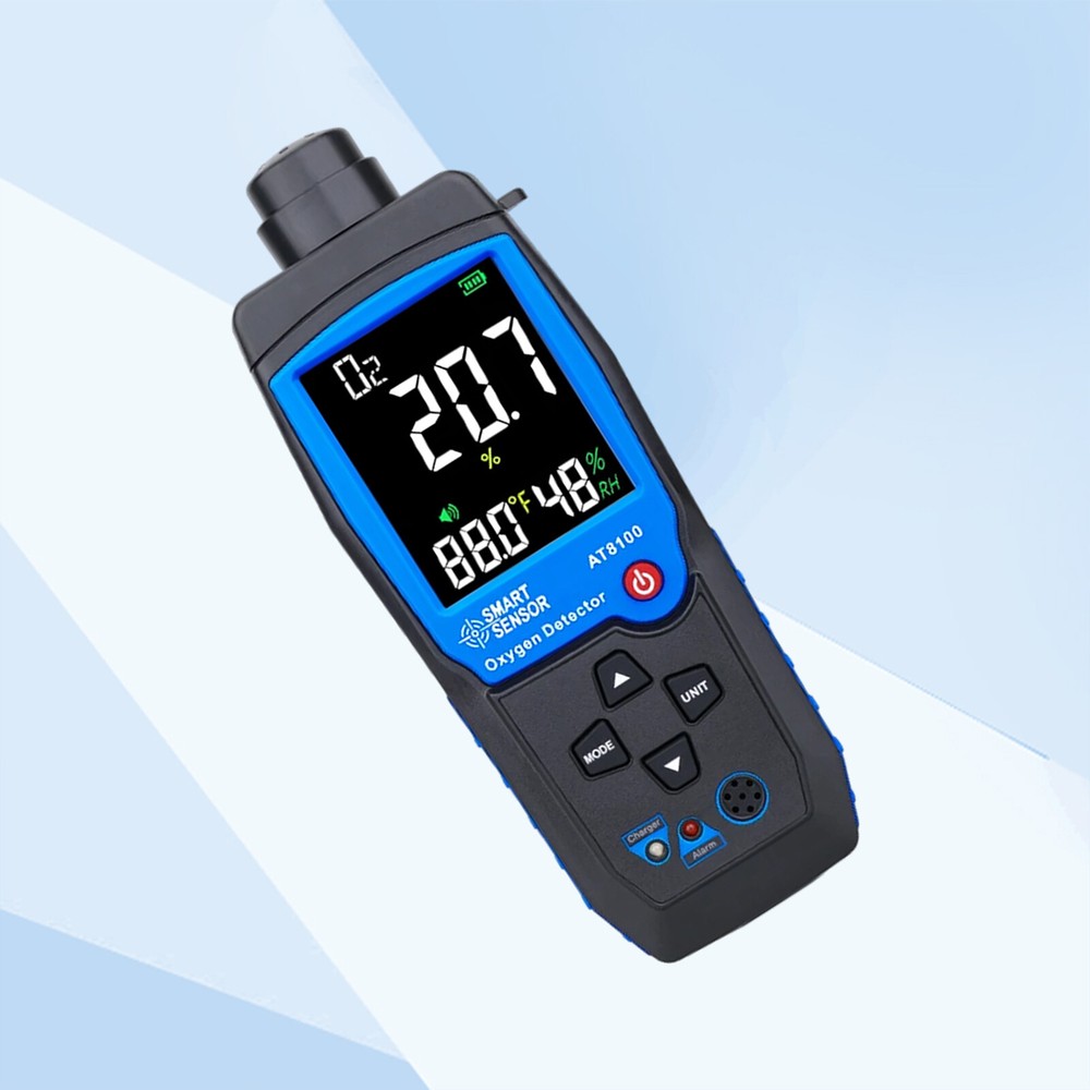Smart Oxygen Detector Handheld Oxygen O2 Concentration Analyzer Tester Alarm