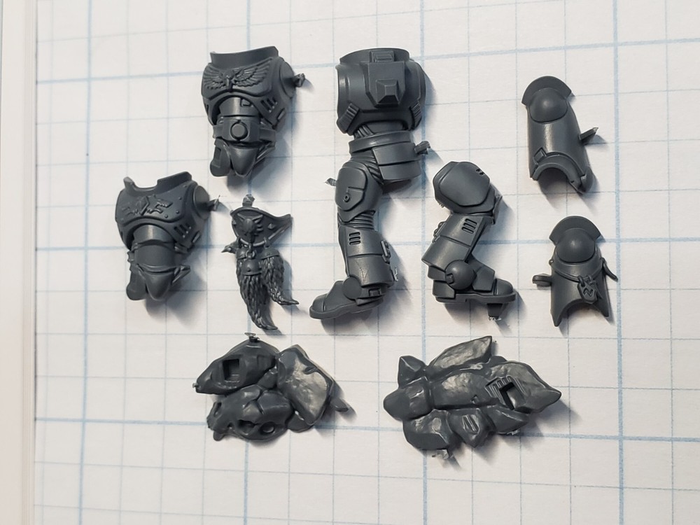 Warhammer 40k Space Wolves Bits Grey Hunters Pack Leader Torso Legs Set #01