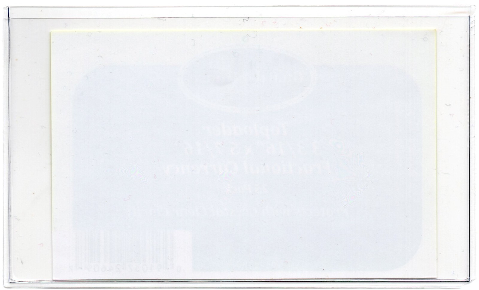 5 GUARDHOUSE SMALL CURRENCY HOLDERS 3 1/8" x 5 1/4" UNPLASTICIZED 7 mil SLEEVES