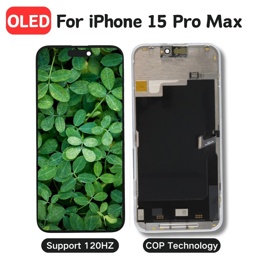 For iPhone 15 Pro Max OLED Screen Touch Digitizer LCD Display Assembly Replace