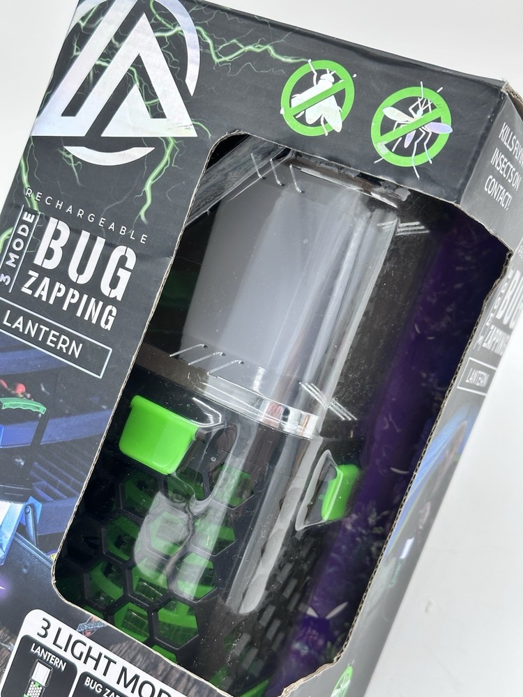 Litezall Bug Zapping Lantern Rechargeable 3 Mode Bug Zapper Lantern Lamp NEW