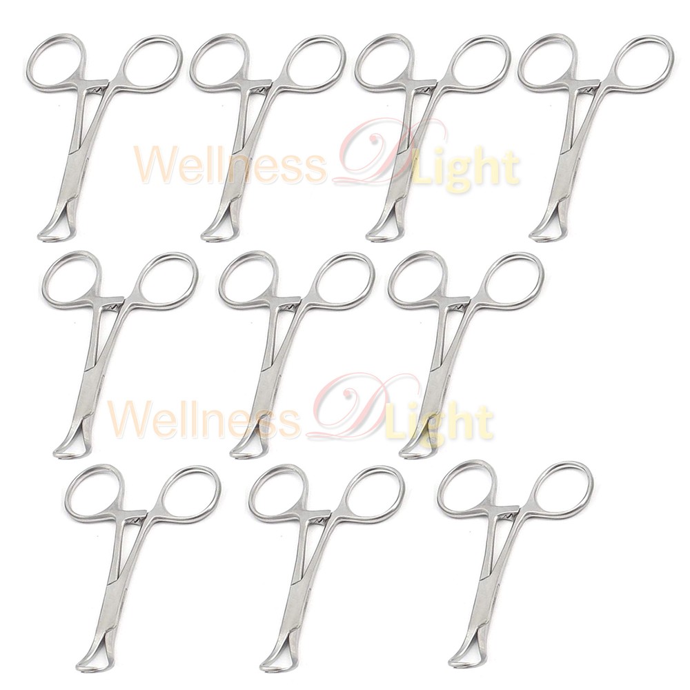 New 10 Pcs 5.25" Backhaus Towel Forceps Surgical Veterinary Instruments