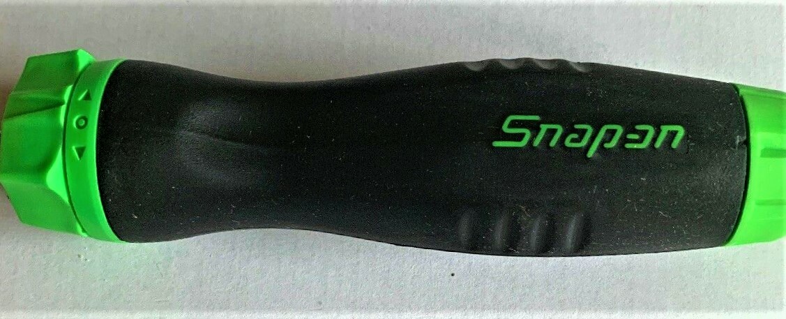 NEW Snap-on GREEN Ratcheting Screwdriver SGDMRC44BG *GREEN SOFT HANDLE* NIB!