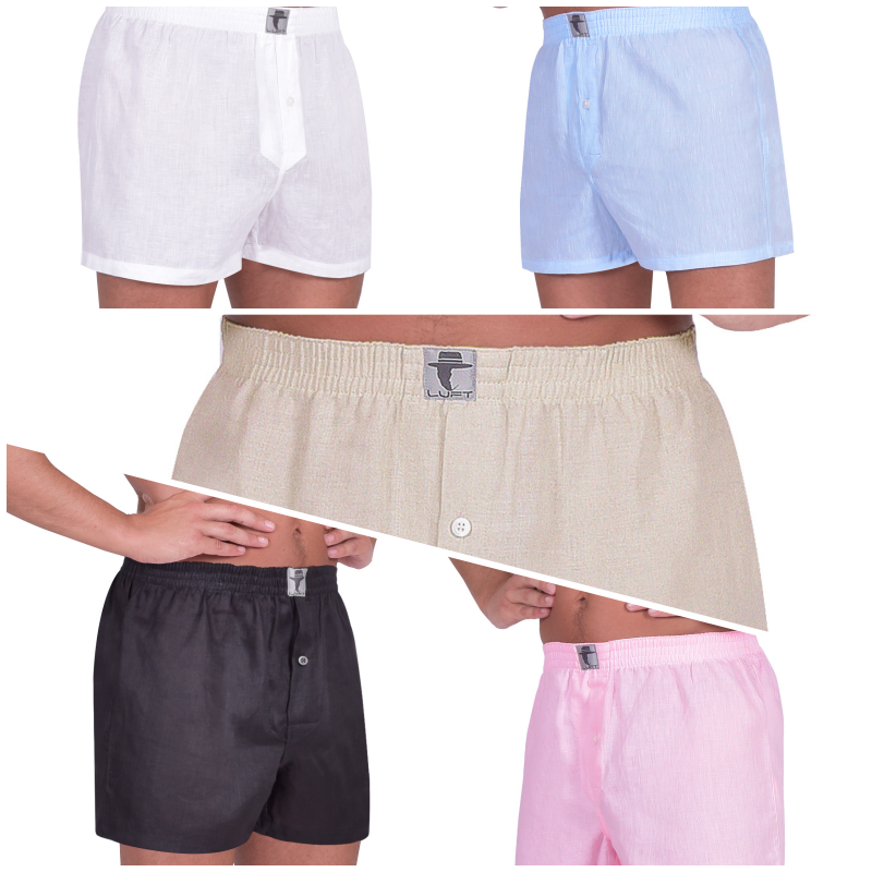 Mens Boxers Luft 100% Linen Eco Friendly Organic Breathable Gift Idea