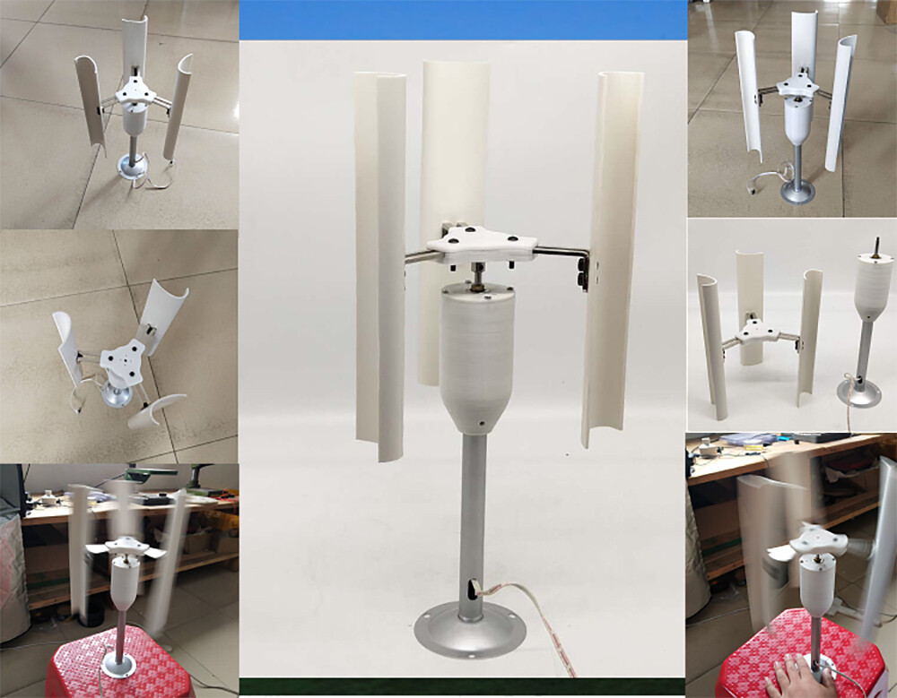 12V Permanent Magnet Generator 3-Phase Vertical Axis Wind Turbine Teach Model US