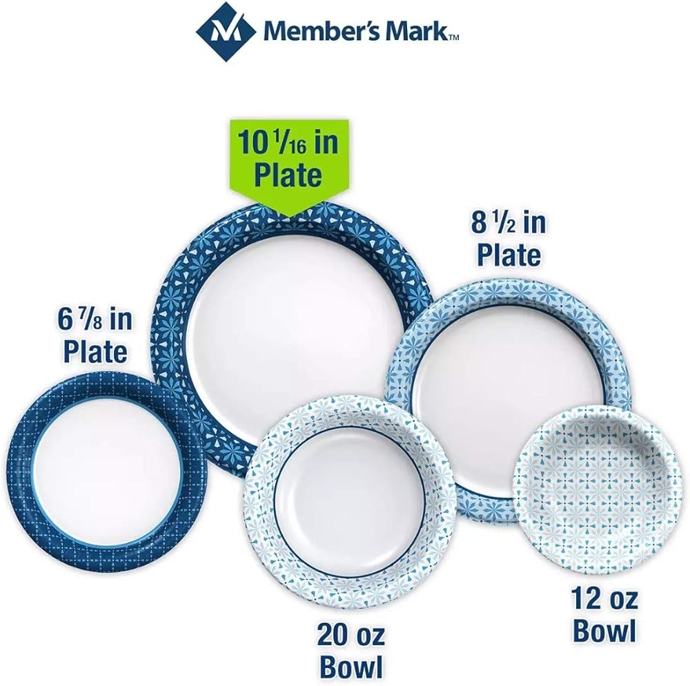 Member Mark Ultra Dinner Paper Plates