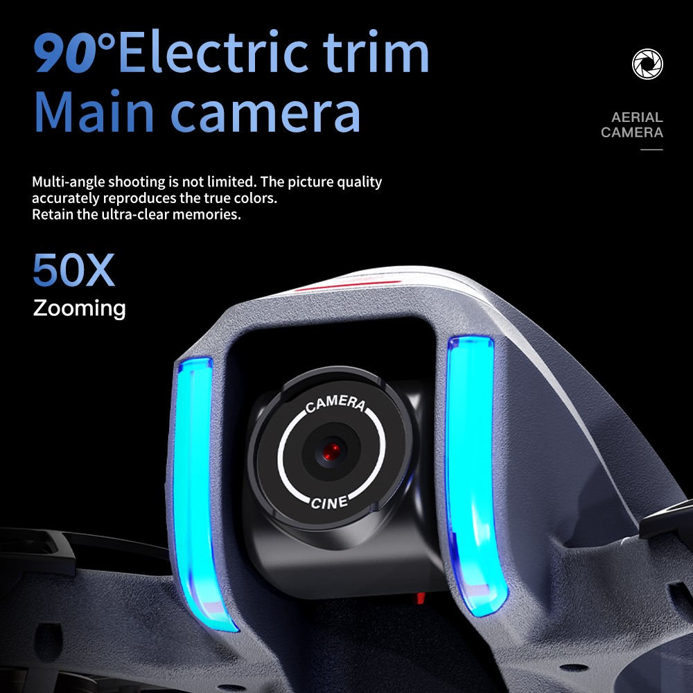 AE21 Drone FPV 720P Camera Obstacle Avoidance 4.3" Screen Quadcopter 2 Battery