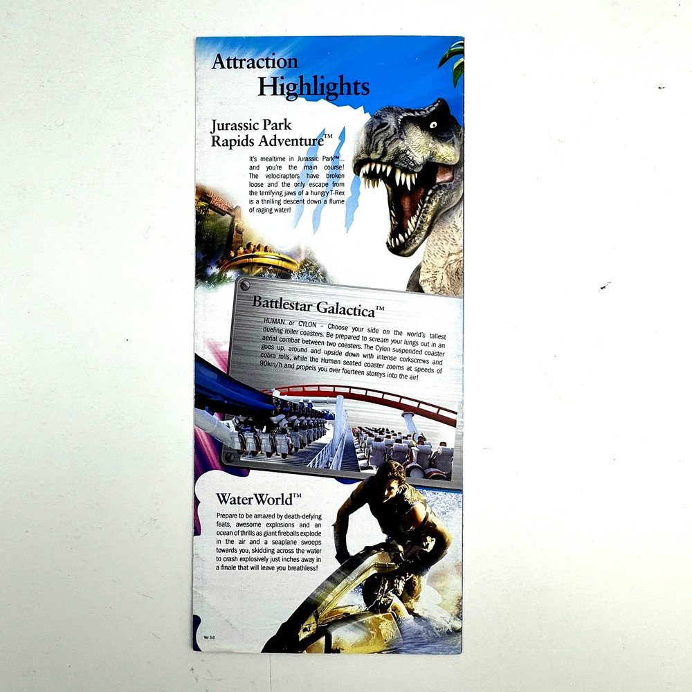 Universal Studios Singapore - Jan 2011 STUDIO GUIDE MAP - Soft Opening