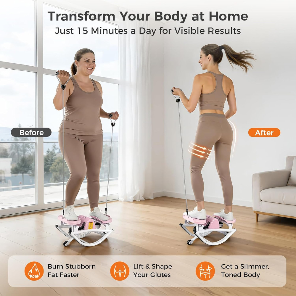 Rock Stepper Side to Side Low Impact Stair Stepper, Side Steppers for Exercise a