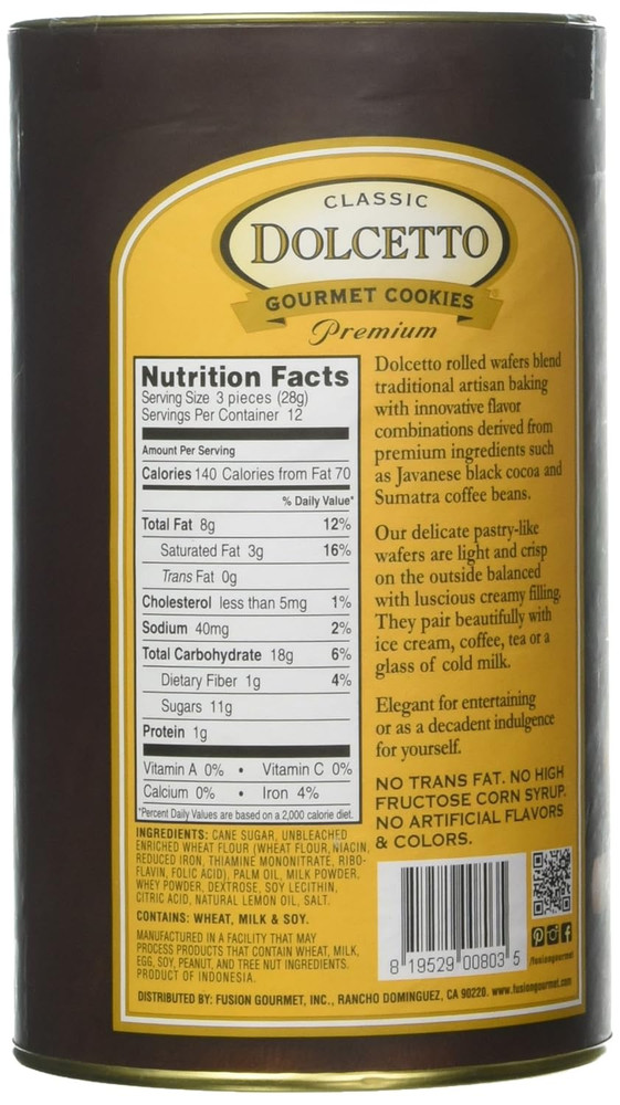 Wafer Rolls Lemon, 12 OZ