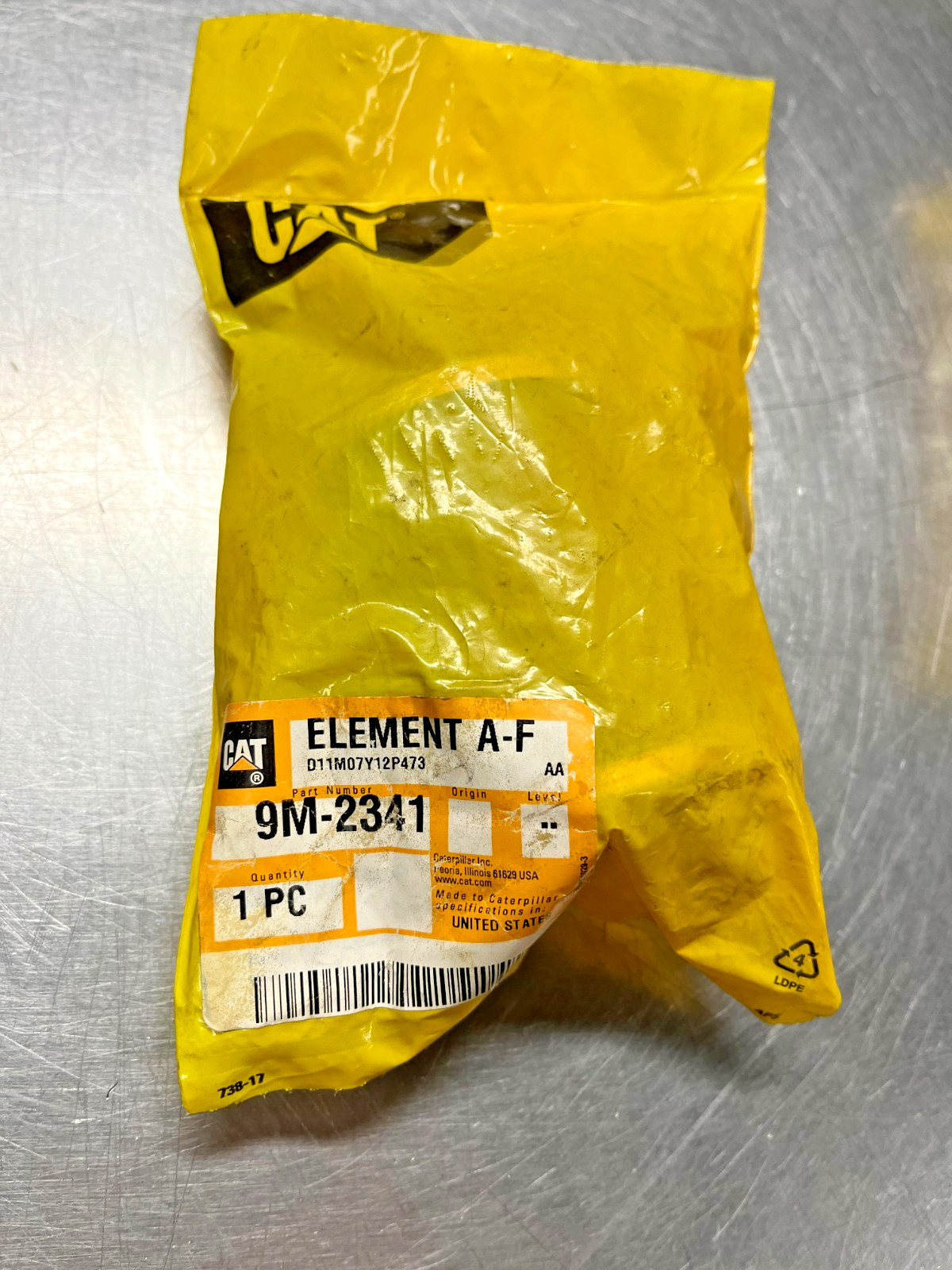 9M-2341 Genuine OEM CAT FILTER ELEMENT Caterpillar 9M2341