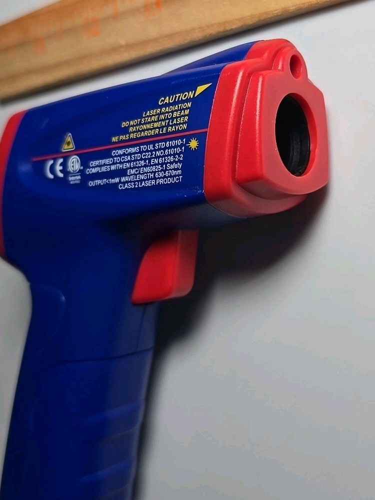 Westward 28Af72 Infrared Thermometer Single Dot Laser Sighting Adjustable 0.10