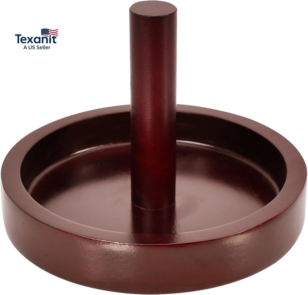 Wood Cone Talc Bowl Cone Chalk Holder for Pool/Billiards Table