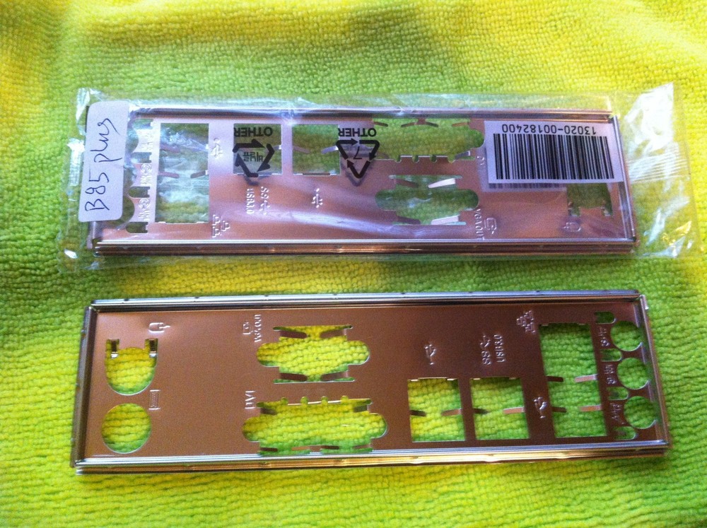 ASUS IO SHIELD for ASUS  H81M-E ,   B85 PLUS , USED