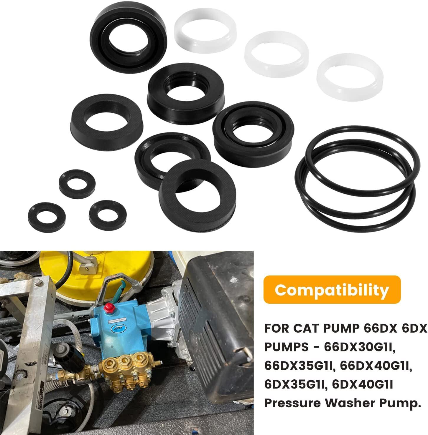 34262 Seals Rebuild Kit Fits Cat Pump 66DX 6DX Pressure Washer Pump 6DX35G1I