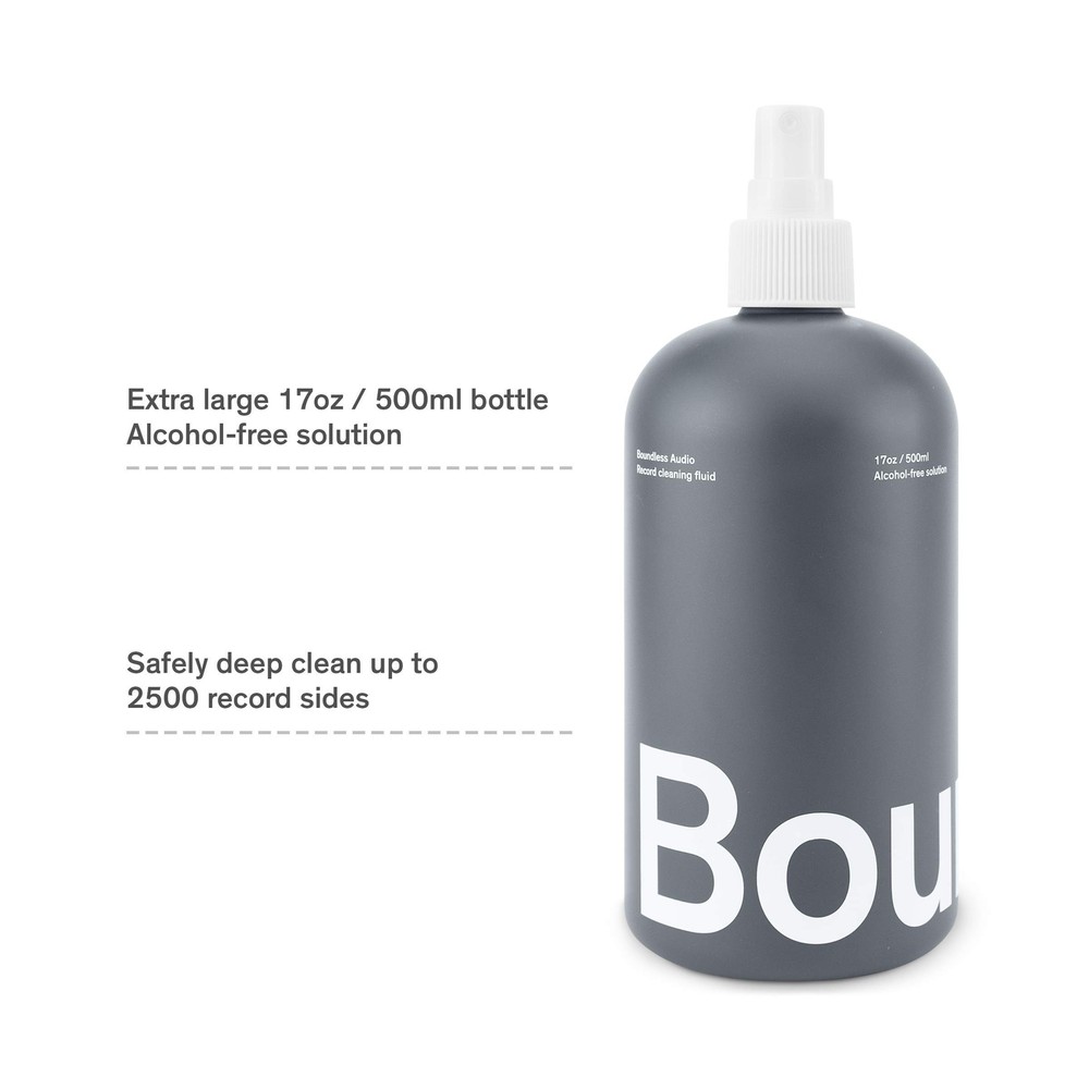 Boundless Audio Record Cleaner Solution - Extra Large 17oz Vinyl Record Clean...