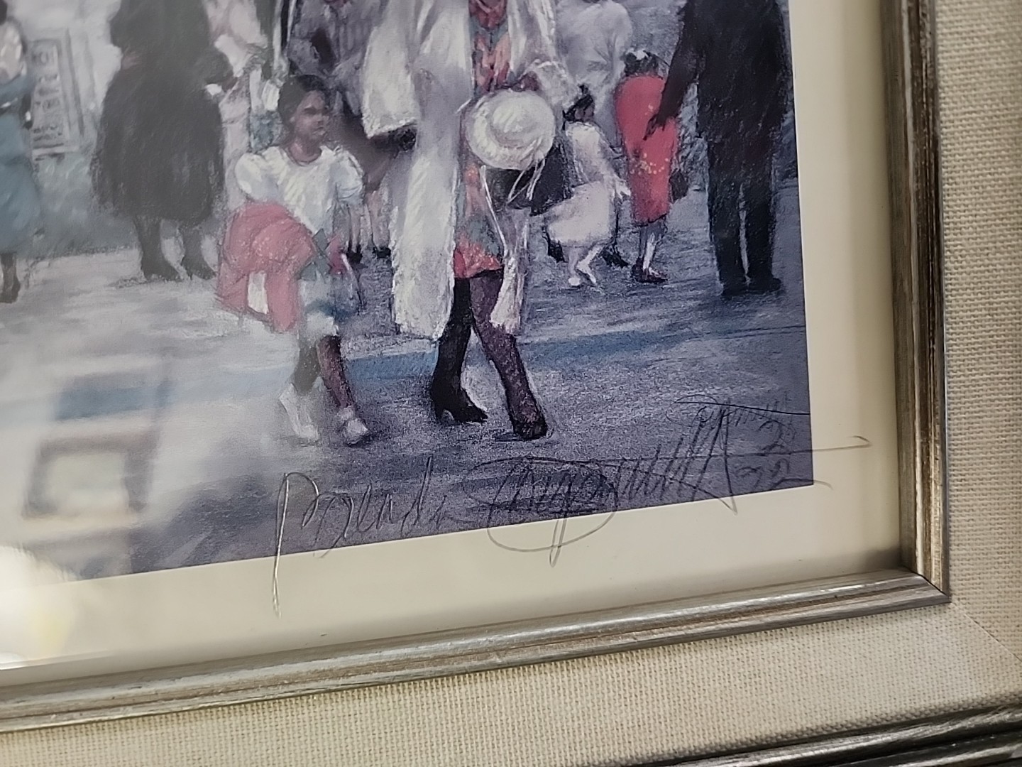 Brenda Joysmith After Service Print Artist Signed Custom Frame