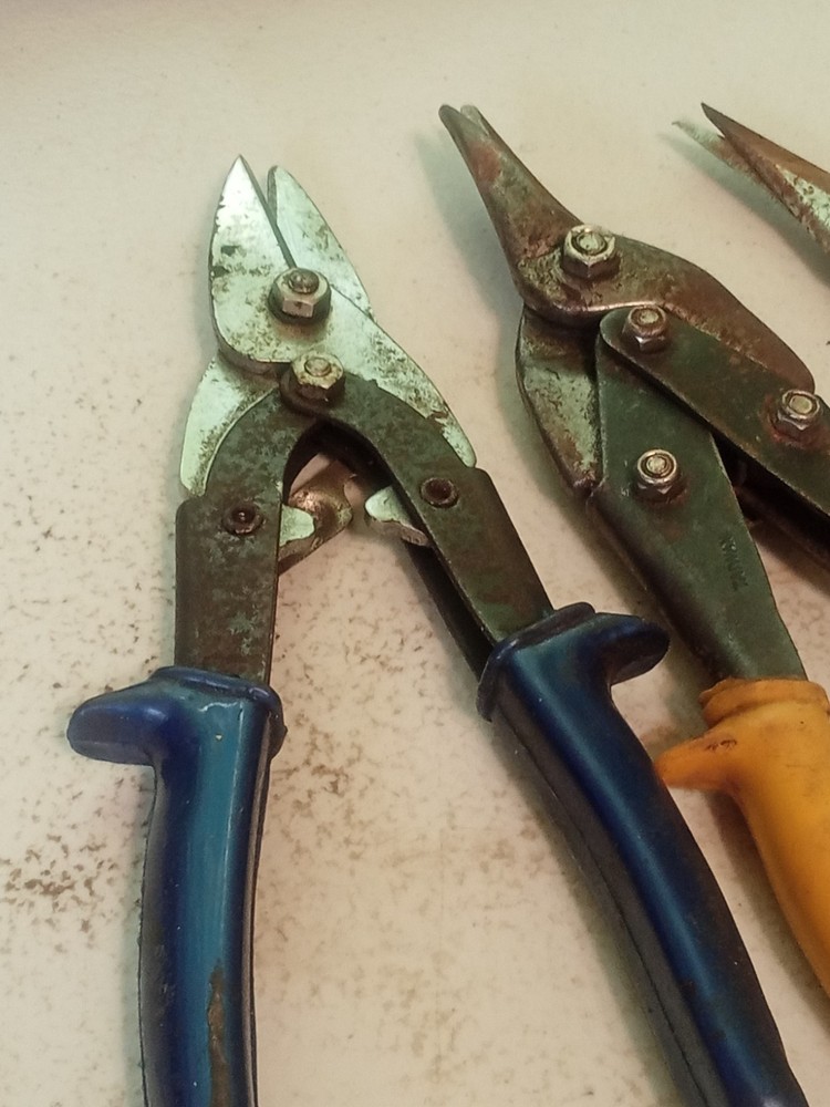3 Pairs of Tin Snips - 3 Sizes