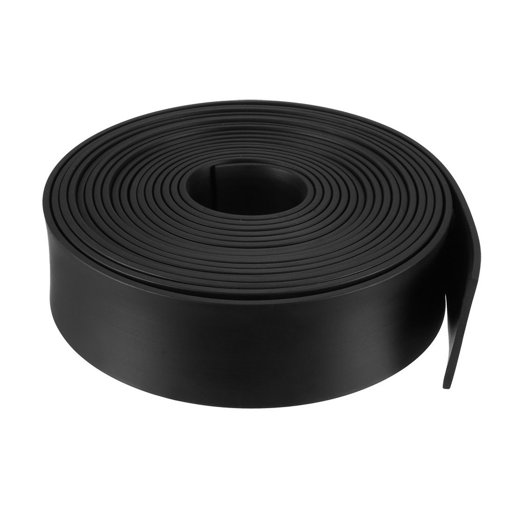 Solid Rectangle Rubber Seal Strip 50mm Wide 3mm Thick 5Meters Long Black