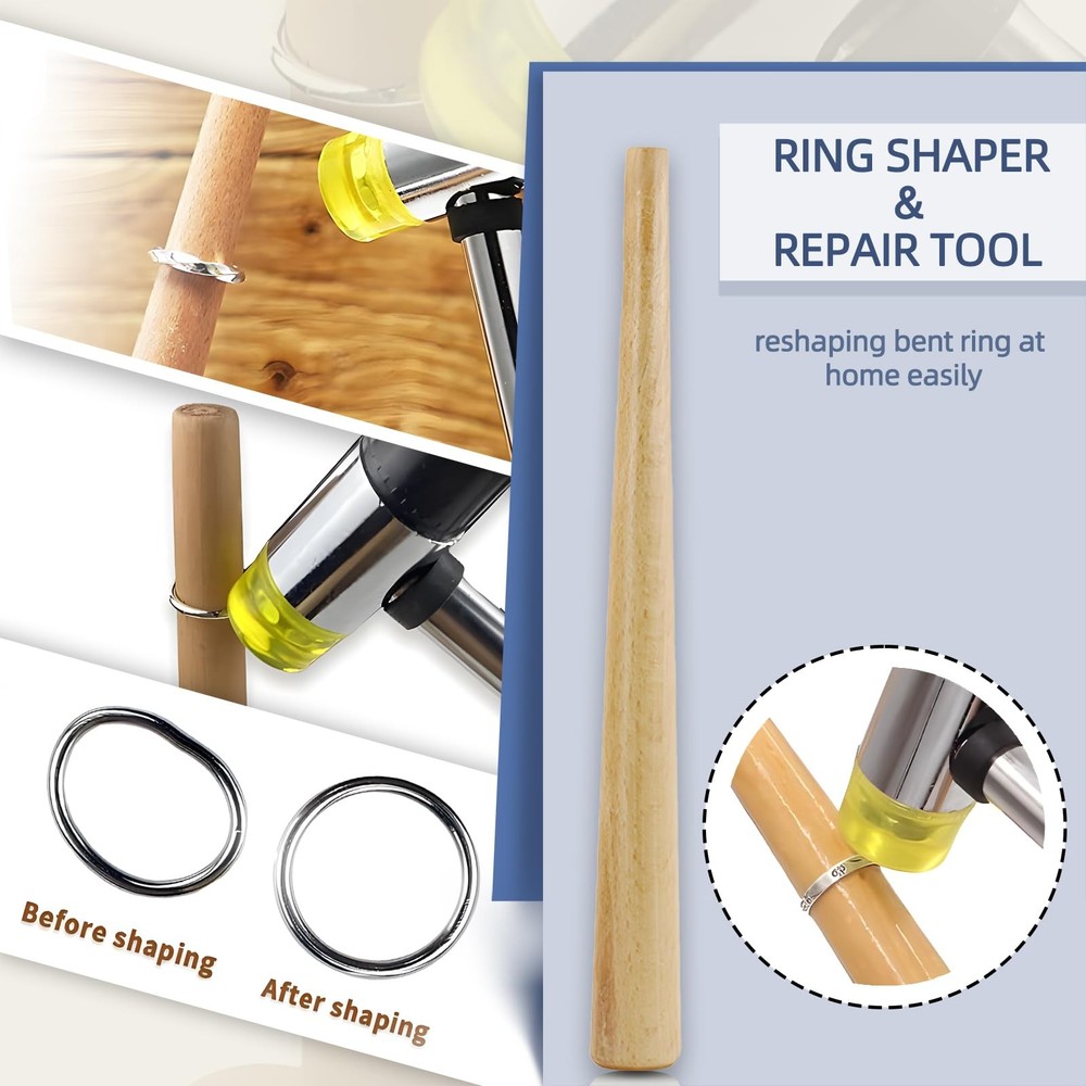 Ring Sizer Mandrel Making Tool Shaper Fix Bent Rings Silver