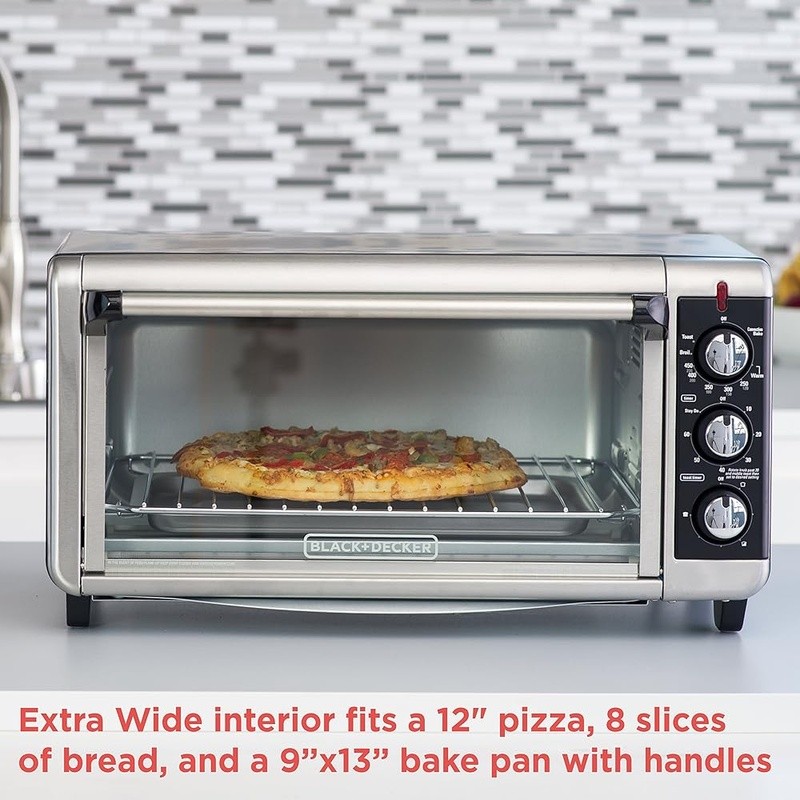 Convection Toaster Oven W/ Timer Adjustable Rack Ideal Baking Toasting New