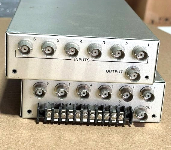 Videotek Model PVS-6 & PVS-6A Passive Video Switcher