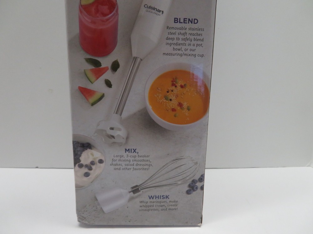 Cuisinart Quick-Prep Single-Speed Hand Blender - White - CHB-60TG